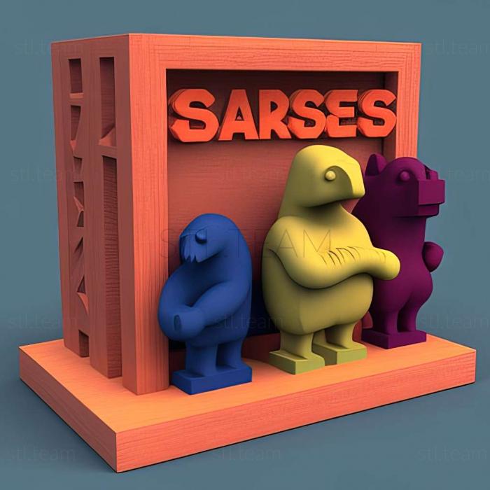 3D model Gang Beasts game (STL)